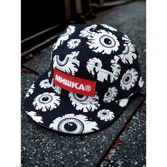Mishka 'Keep Watch' MNWK All over Eyeball Buckle Baseball Cap Hat - Picture 1 of 10